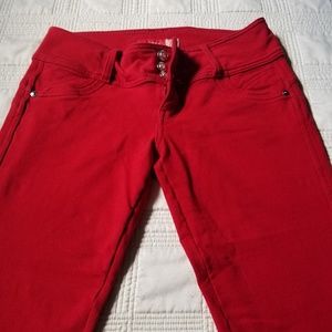 Red U-Turn butt lift Jeans